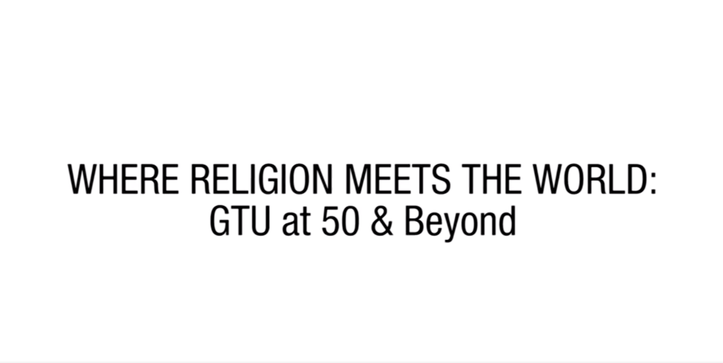 Where Religion Meets The World